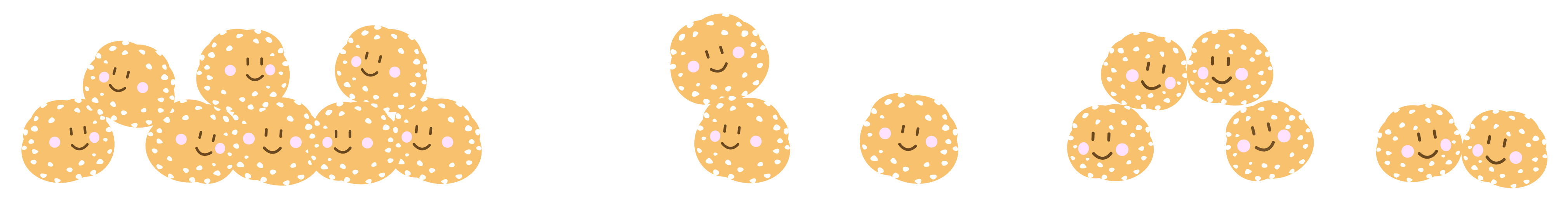 Chouquettes frise