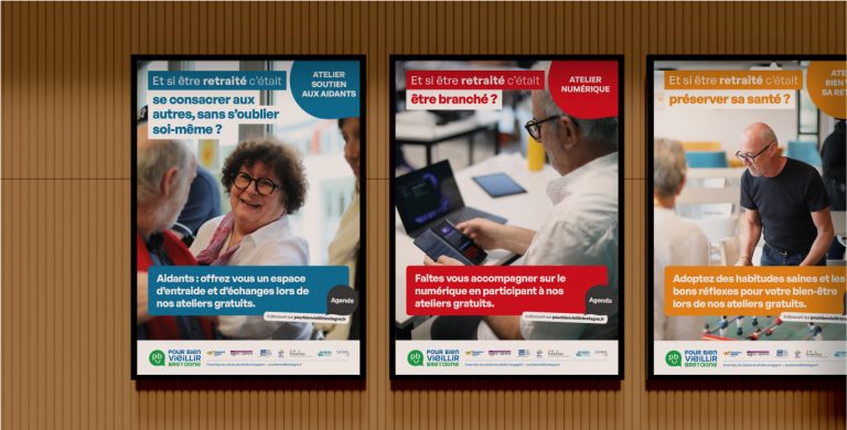 Affiches A2 d'une campagne de communication réalisée par Concept Image