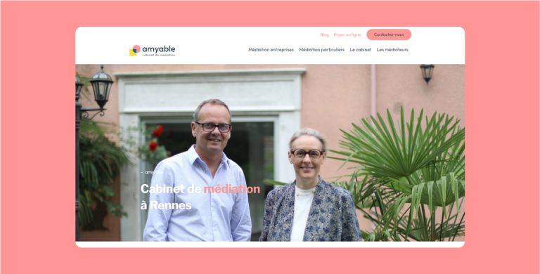 branding, shooting photo & site internet amyable réalisé par concept image à Rennes