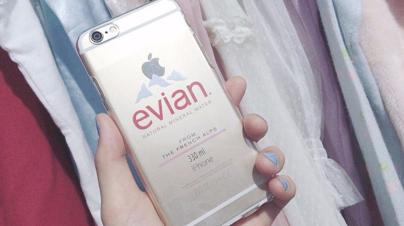 evian smartphone top