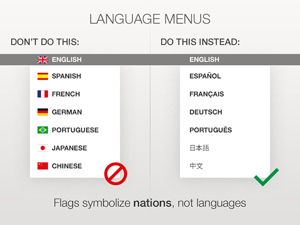 Source : Flags are not languages