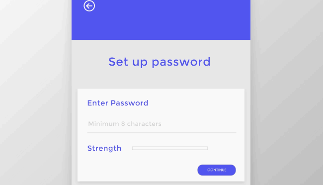 Set up Password