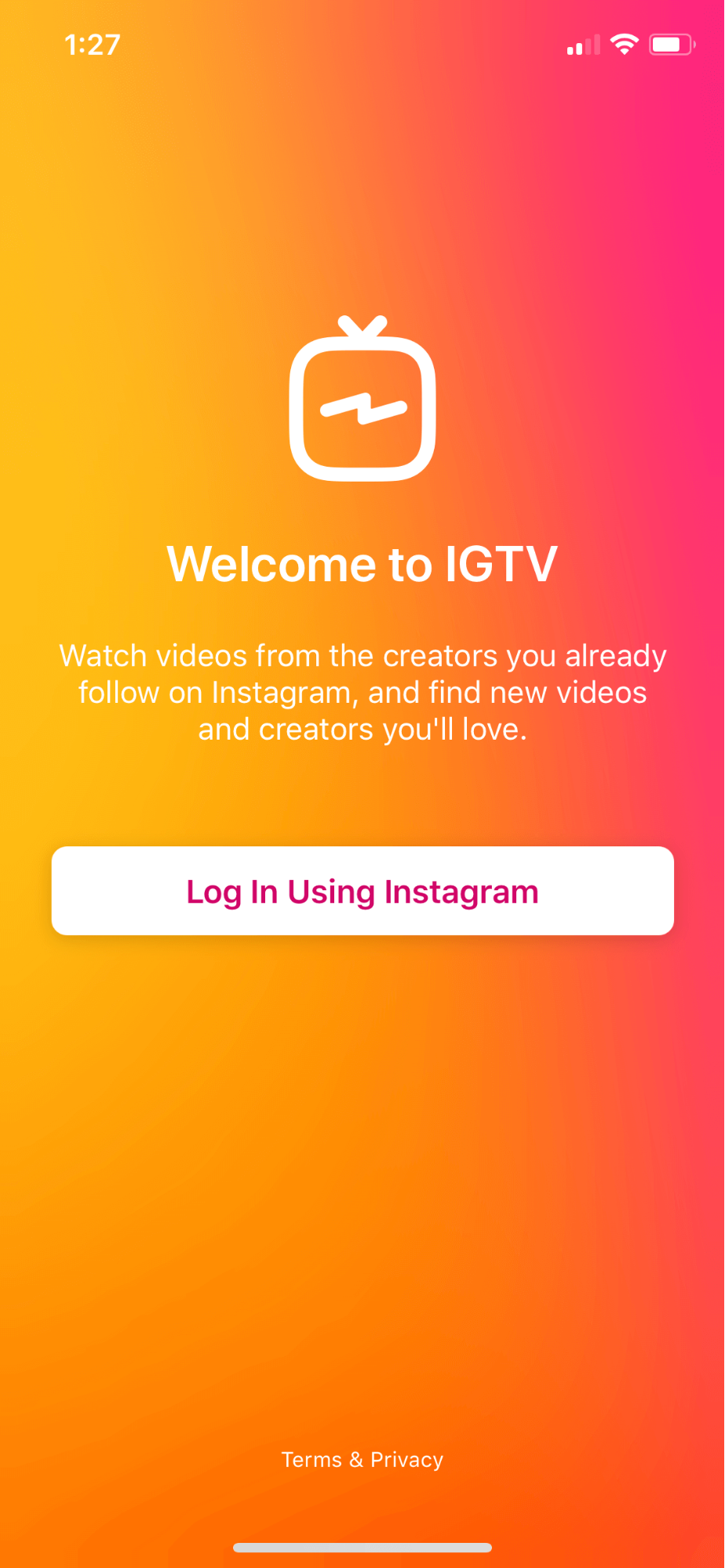 Welcome to IgTV