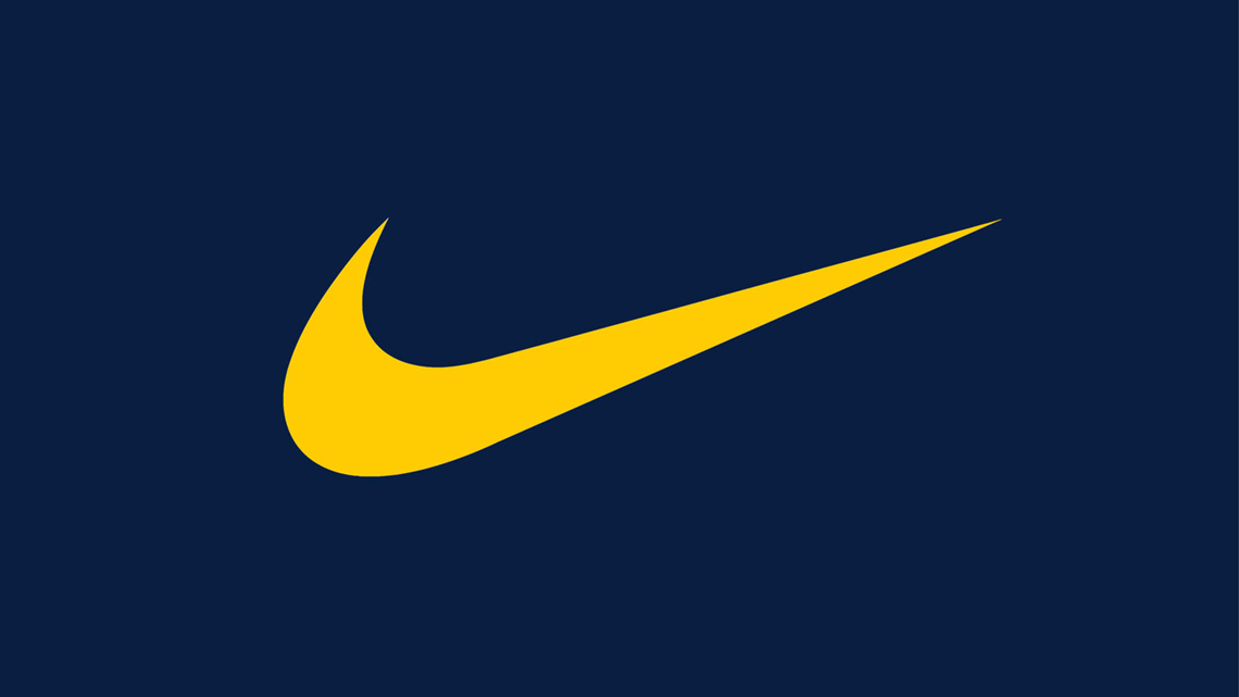 Le swoosh, logo de Nike ressemblant à une virgule.