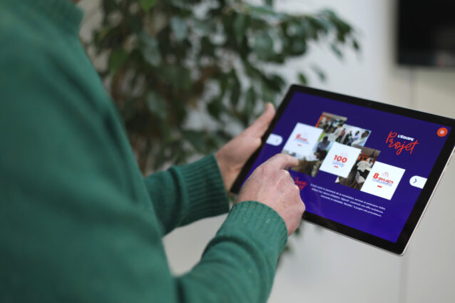 Présentation interactive application tablette