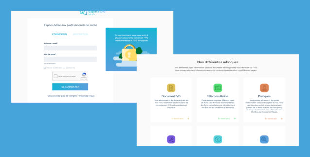 Aperçu de l'extranet IVG Info développé par Concept Image, agence web à Rennes