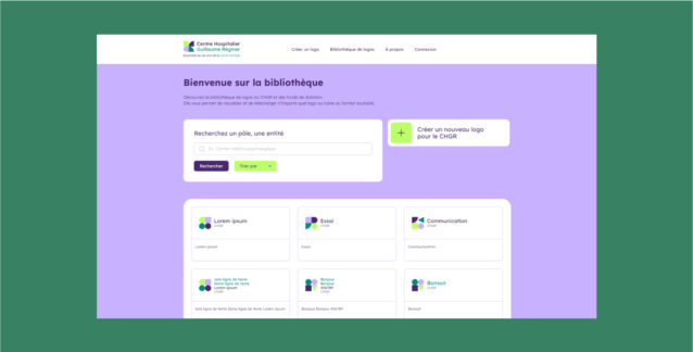 Création d'un générateur de logos en ligne pour le CHGR de Rennes