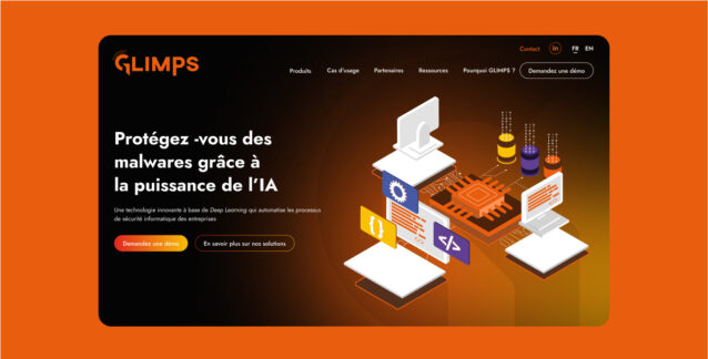 Homepage du site Glimps