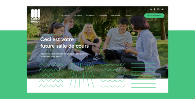 Homepage du site internet Thodore Monod