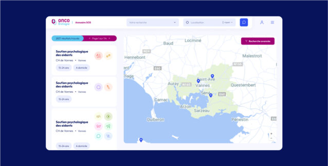 Webdesign Home OncoBretagne Concept Image Rennes
