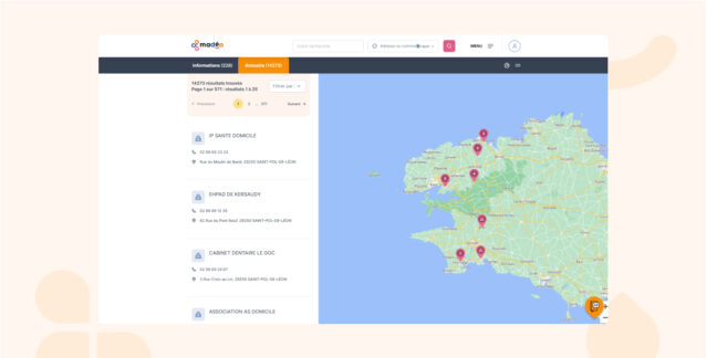 annuaire santé madéo réalisé par Concept Image