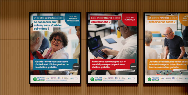 Affiches A2 d'une campagne de communication réalisée par Concept Image