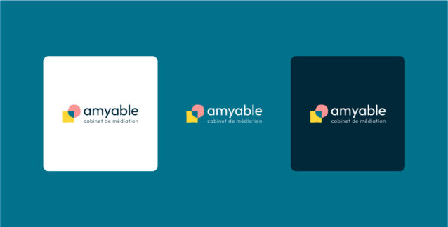 identité visuelle & charte graphique amyable par concept image