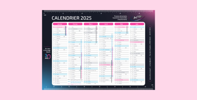 Calendrier 2025 Arial