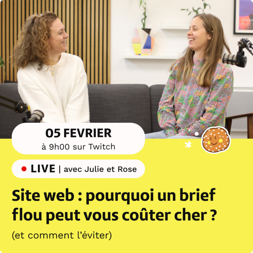 Webinaire marketing digital et communication - brief site web